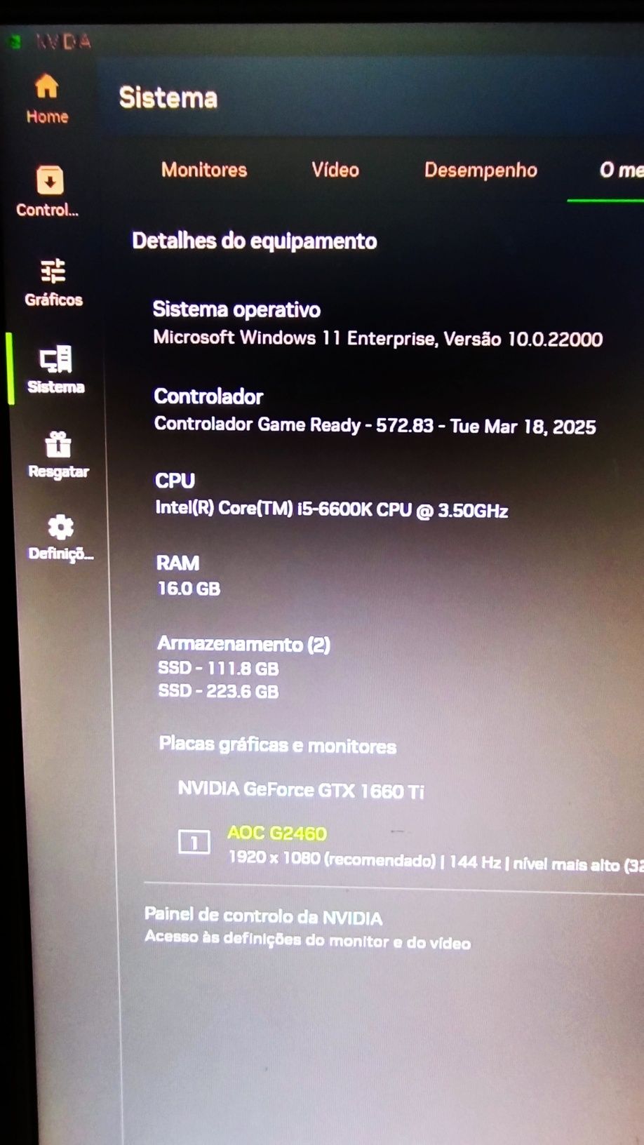 Torre gaming C/ GTX 1660 TI