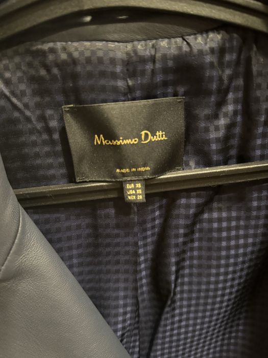 Шкіряна жіноча куртка Massimo Dutti
