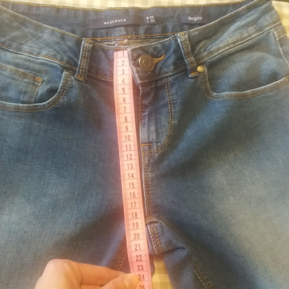 Spodnie jeansy Reserved W26 L32 regular raczej M duże S