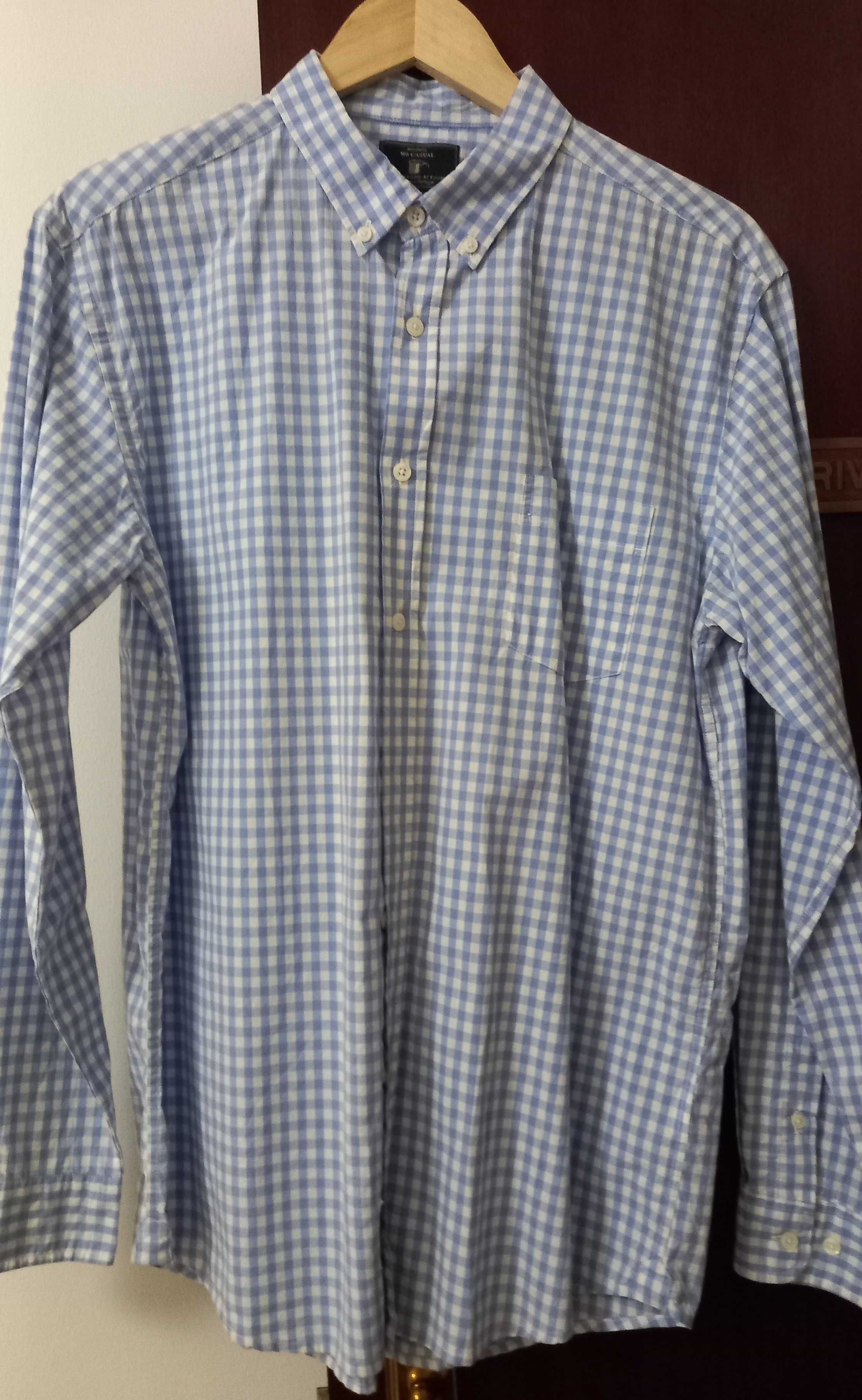 Camisa da MO xadrez azul nova