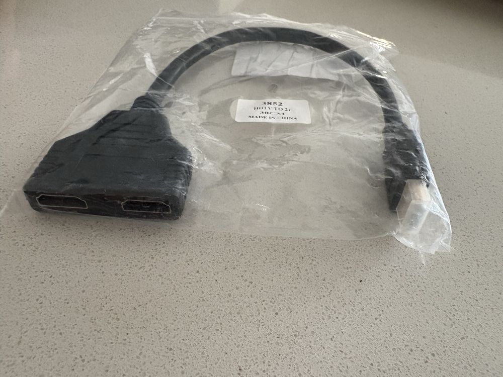 Adaptador HDMI 1 para 2 (Splitter) – NOVO varias unidades