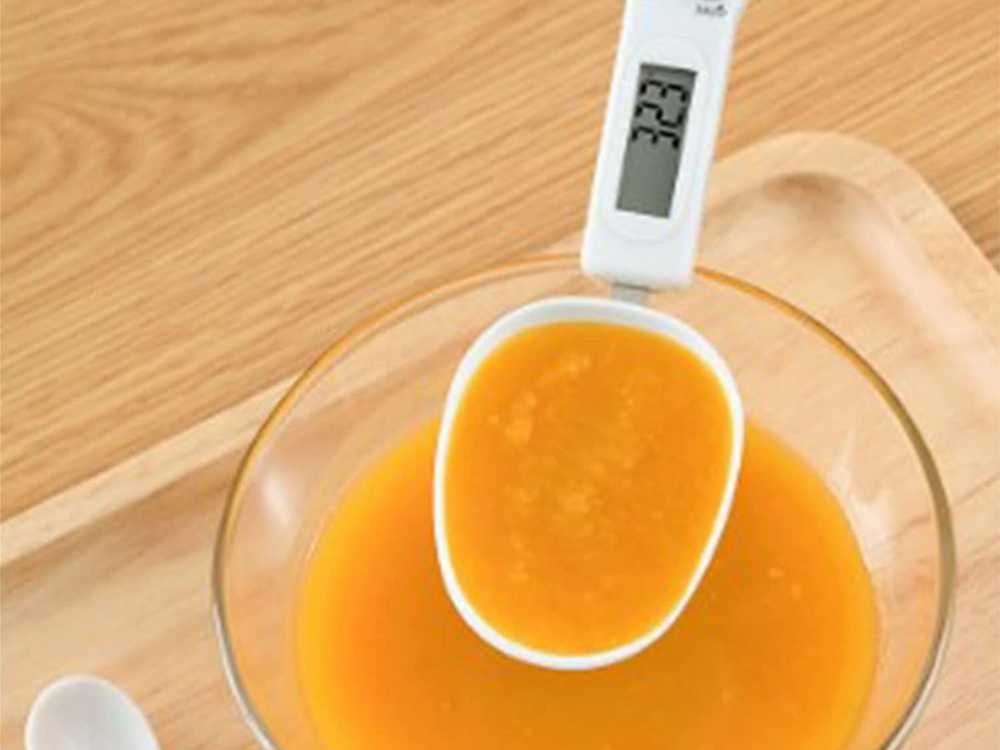 WAGA KUCHENNA ŁYŻKA elektroniczna LCD RĘCZNA Precyzyjna do 500g Biała