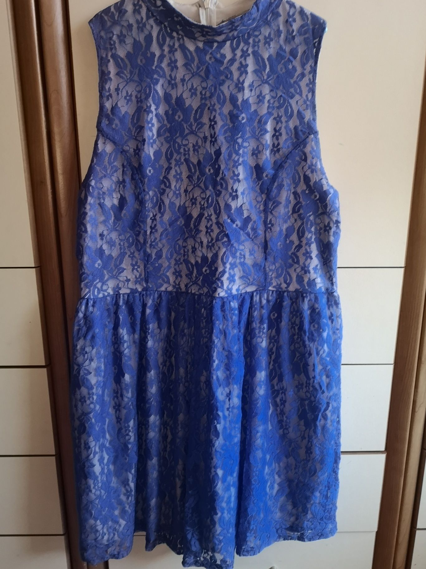 Kobaltowa Sukienka xxl