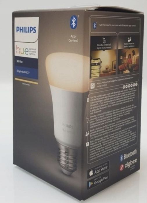 Philips Hue LED White E27 9,5 Watt 2700 Kelvin 806 Lumen