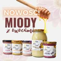 Miody z owocami liofilizowanymi