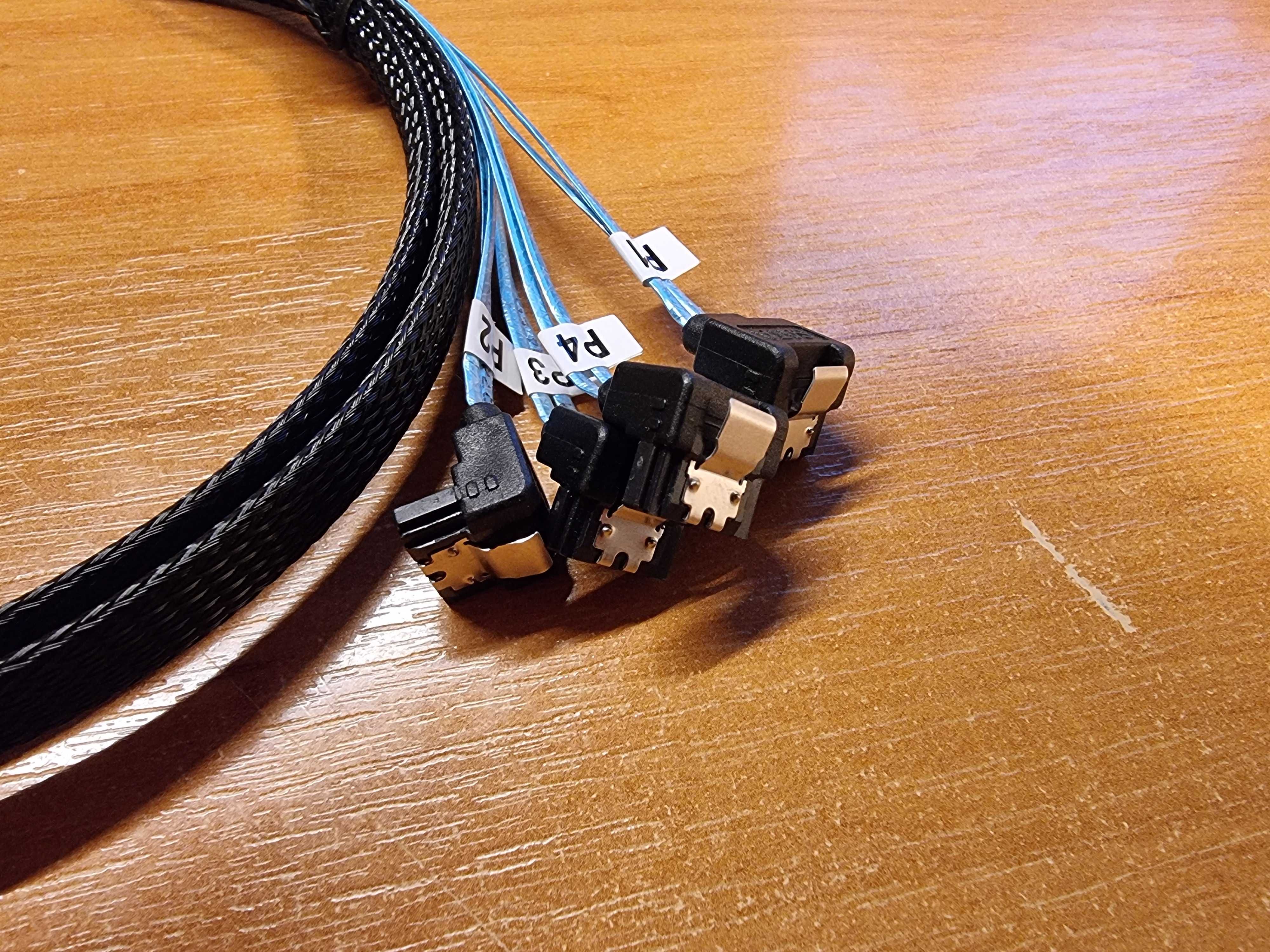 Kabel SAS SFF-8087 i 4x SATA