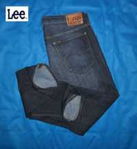 LEE Jeans Elastan DAREN Spodnie MEN Proste Elastyczne 34/34
