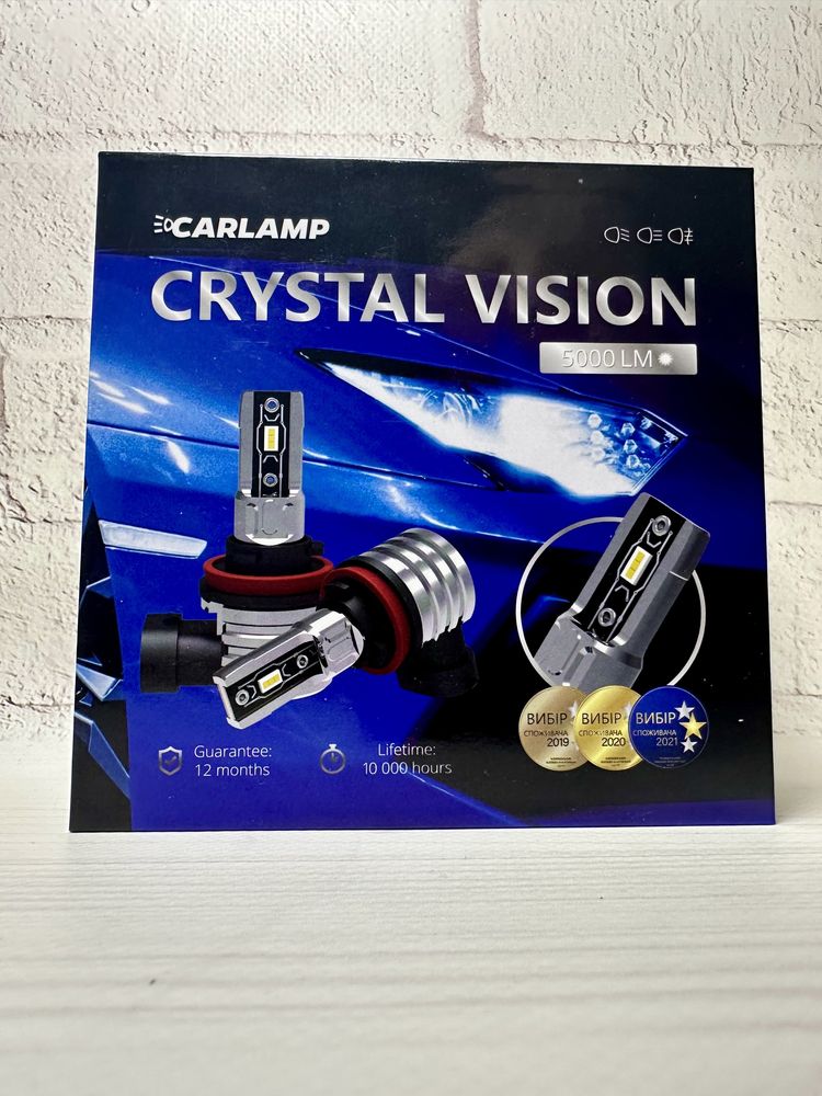 Led автолампы CARLAMP Crystal Vision H4 H7 H3 H27 HB4 HB3