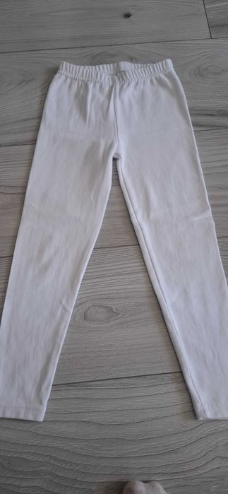 Legginsy białe rozmiar 116