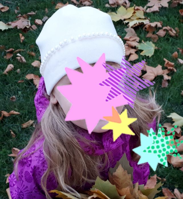 Флис шапка Oxylane жемчуг 4 5 лет 50 см деми осень весна фліс белая