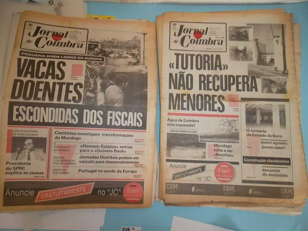 Jornal de Coimbra - 75 exemplares dos anos 80 e 90