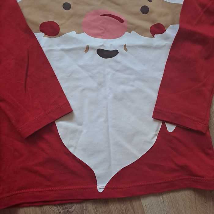 Koszulka świąteczna Mikołaj H&M 110/116