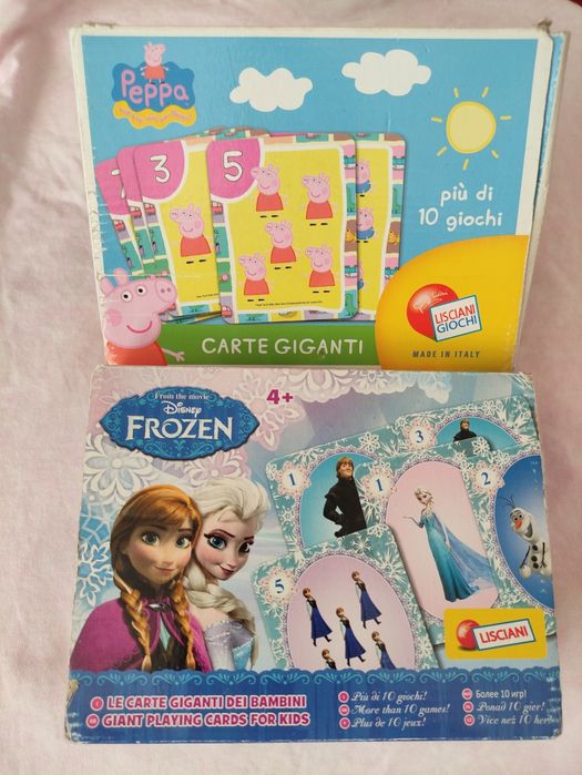 Карточная игра для детей 1+ свинка Peppa, Frozen Disney Anna Elza Elsa