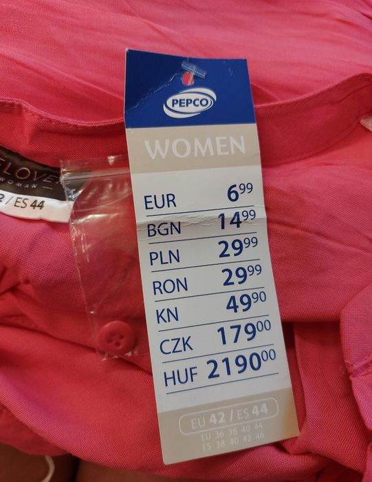 Różowa sukienka Pepco w rozmiarze XL (42)