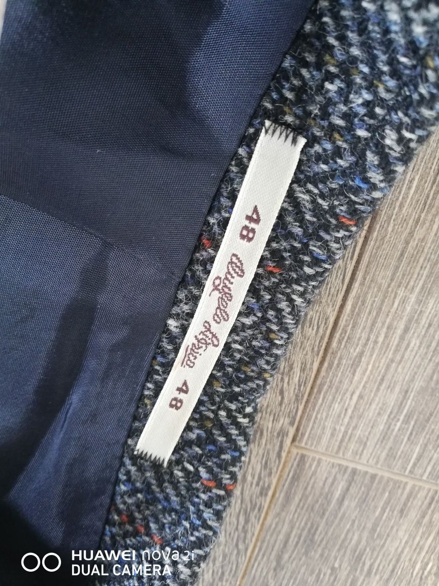 Твидовый пиджак 100%wool