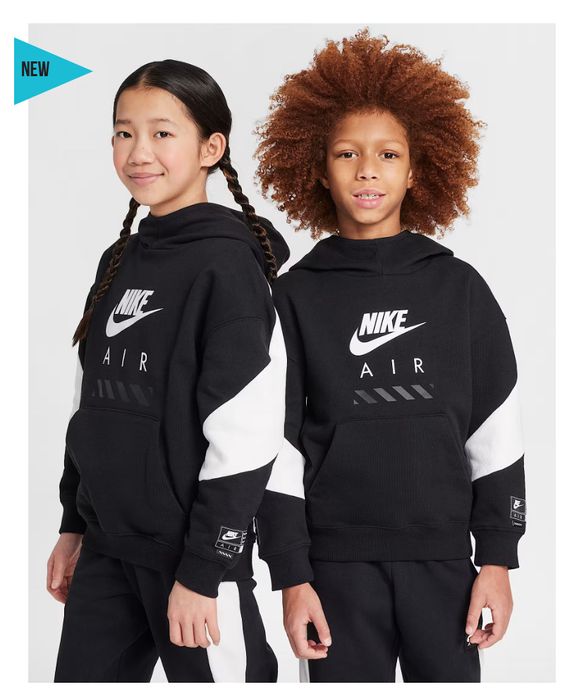Підліткова толстовка Nike air flc po hoodie -po(HF8812-010)