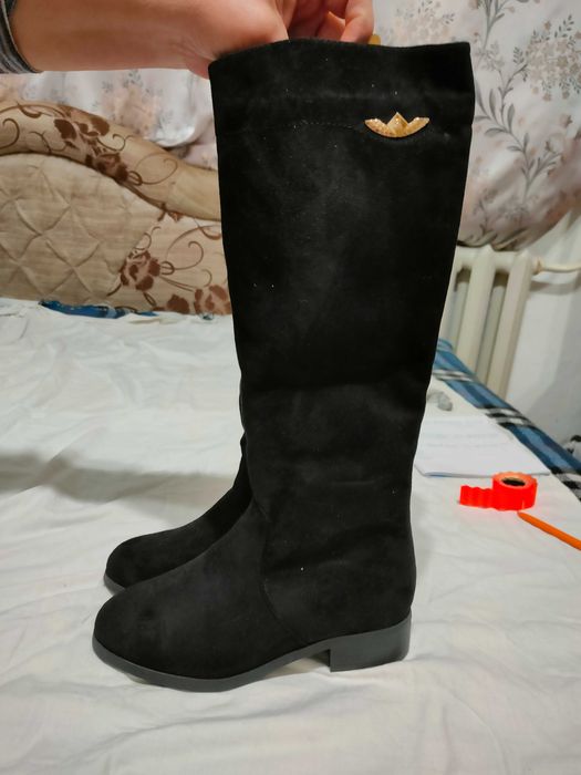 Чоботи жіночі зимові високі ITTS 36 р. такі як замш Нові LV1024