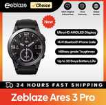 Smartwatch Zeblaze ARES 3 PRO 1.43 Amoled czarny P.Calls 300+tar folia