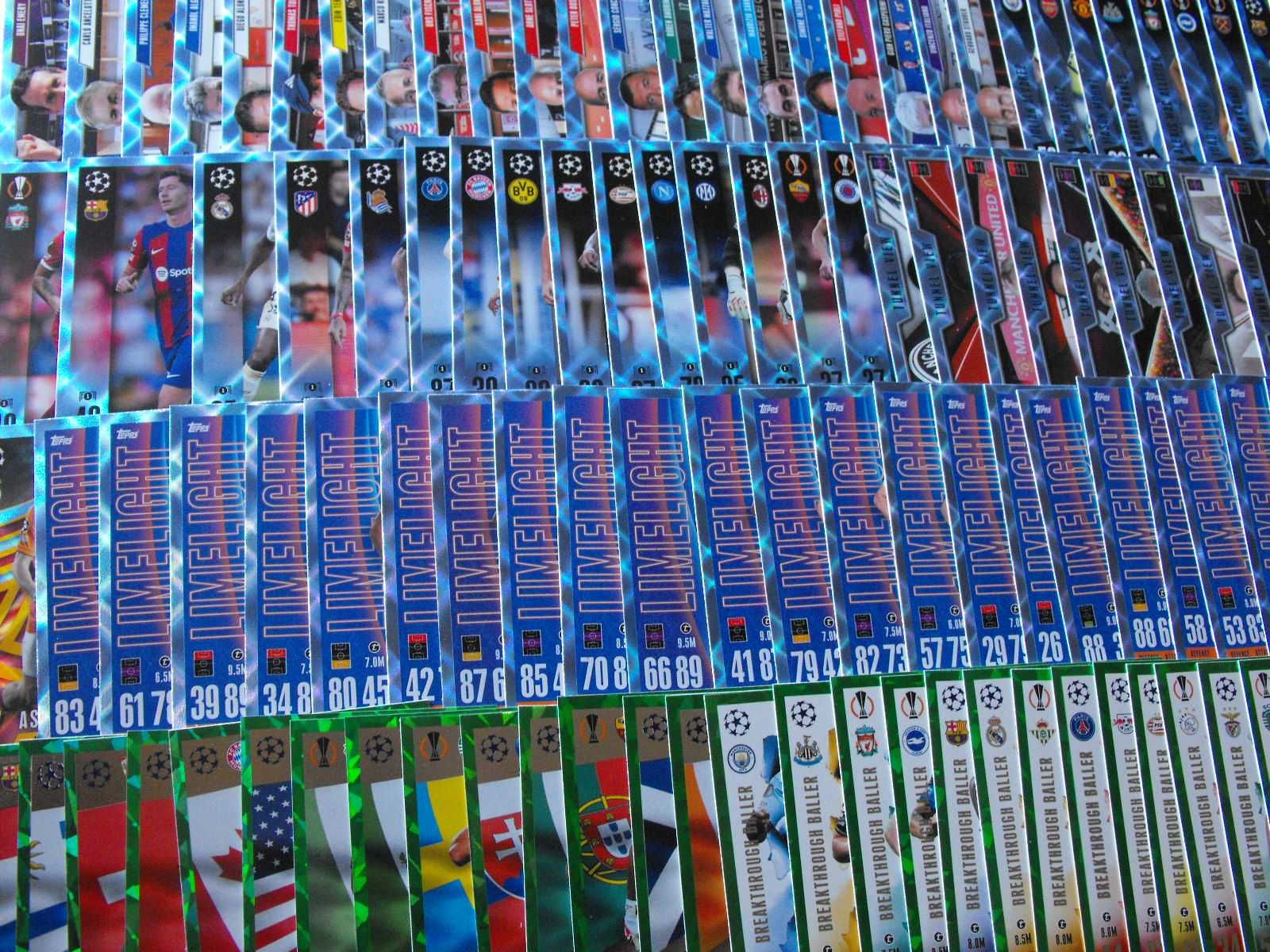 KOMPLET 252 kart CRYSTAL PARALLEL topps Match Attax 2023/24 EXTRA