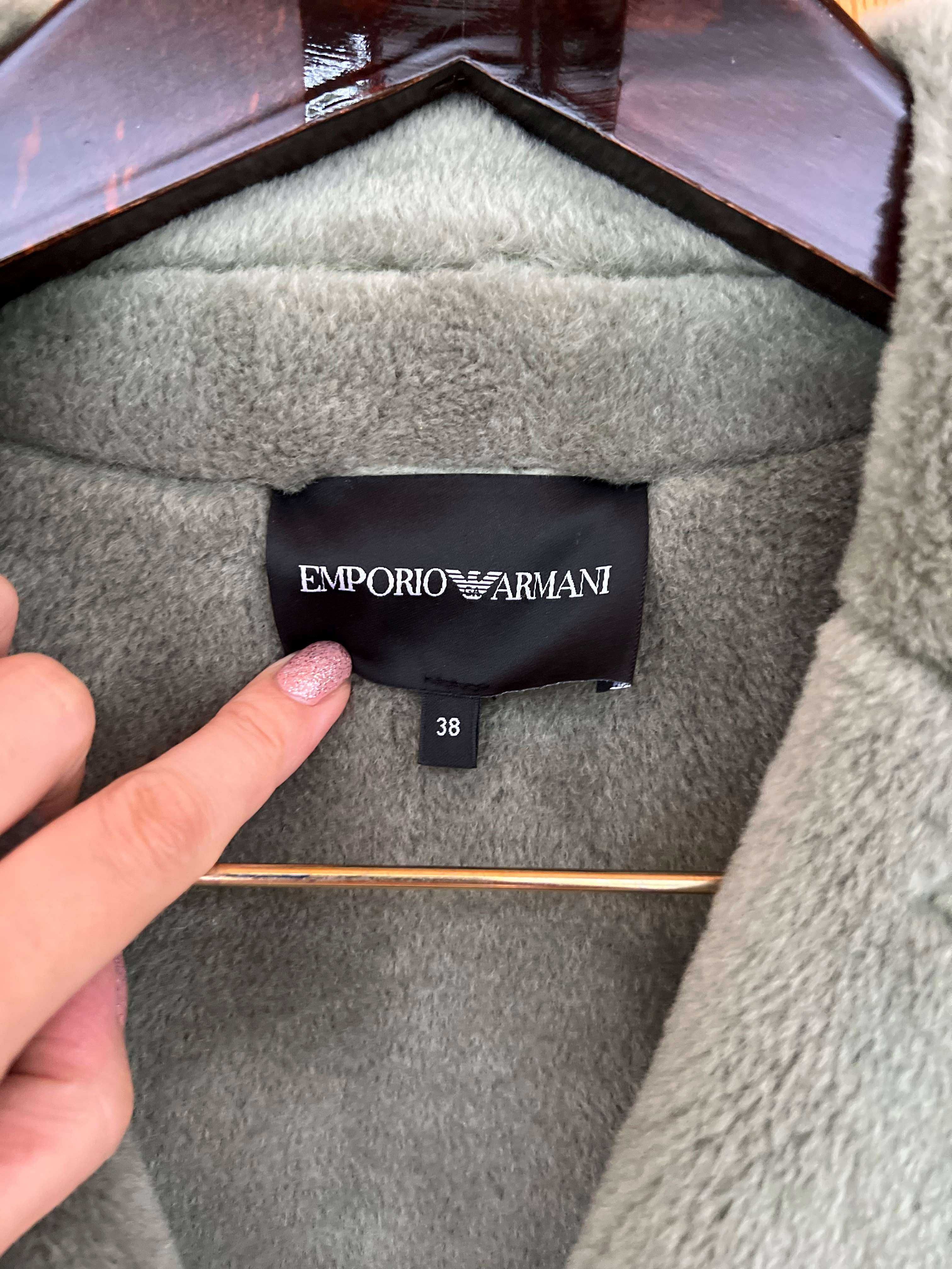 Emporio Armani двубортна шкіряна куртка розмір S
