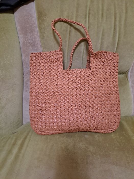 Сумка на літо з рафії
