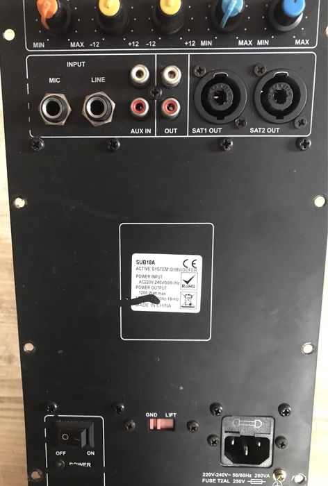 Модуль підсилювача для сабвуфера Sub 18A