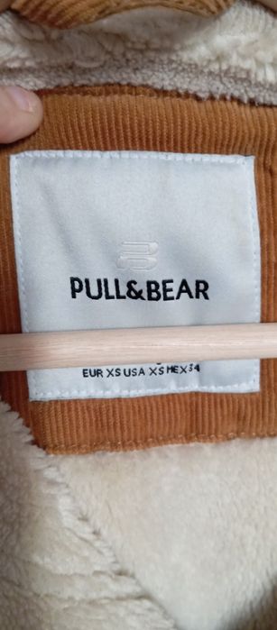 Casaco Pull&Bear bege camurça pêlo