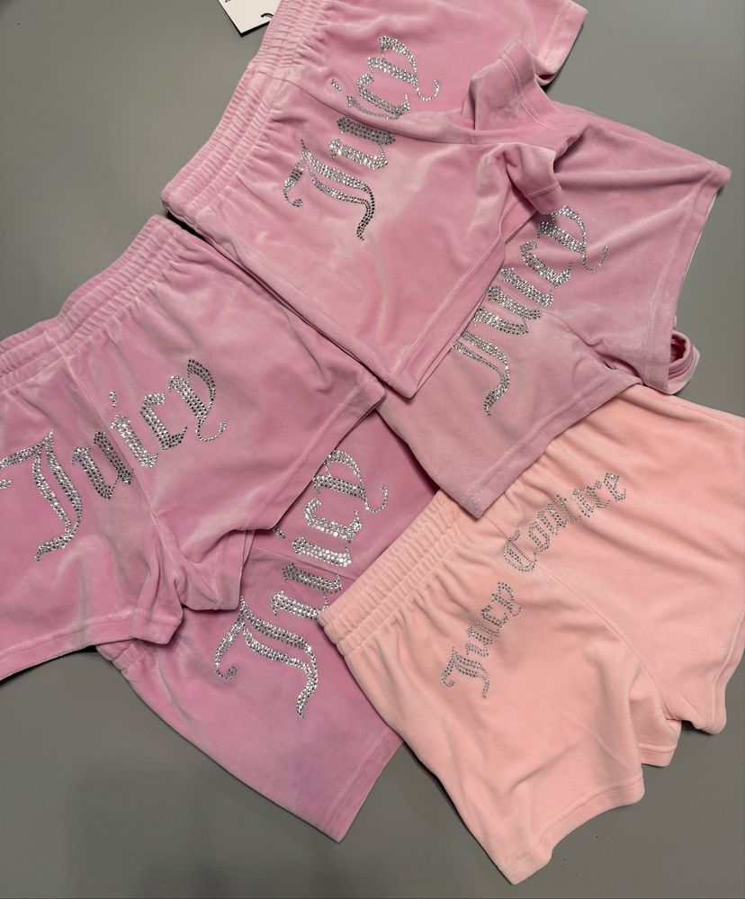 Велюрові шорти Juicy Couture оригінал нові рожеві Xs, S з бірками