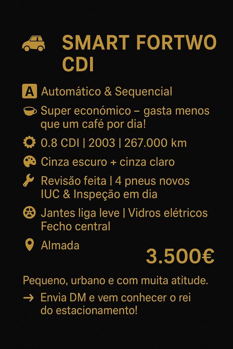 Smart Fortwo CDI — o rei do estacionamento