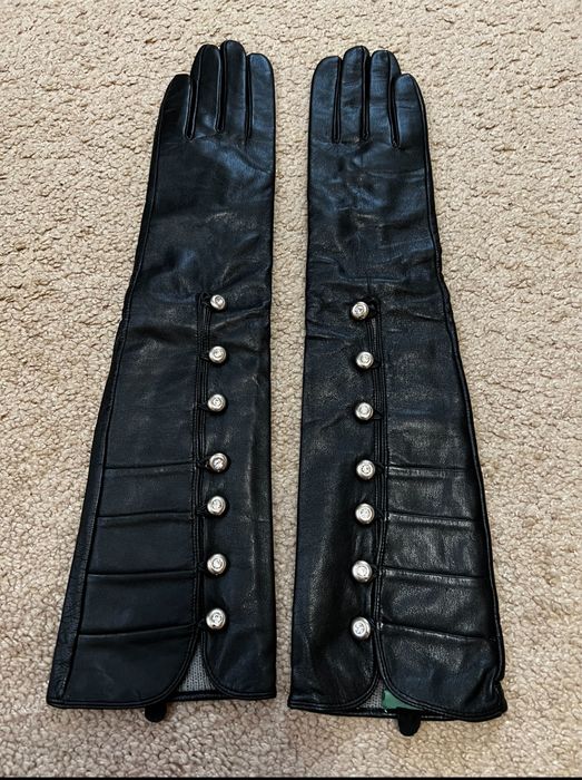 Шикарные перчатки  натуральная кожа