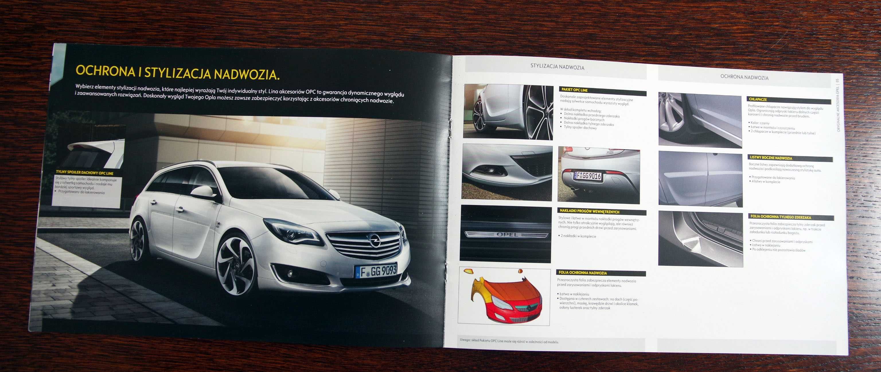 OPEL oryginalne akcesoria - katalog prospekt