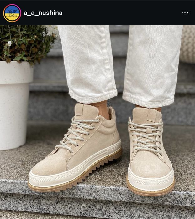Кеди, ботинки на флісі українського бренду Nushina A.A.