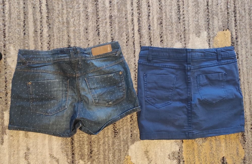 Krótkie szorty i spódnica 36 jeans dżins House