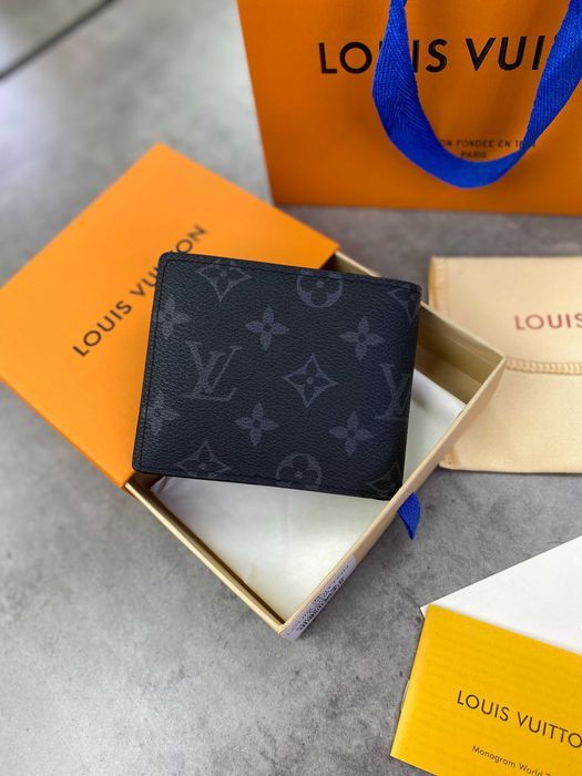 Черный бумажник Louis Vuitton кошелек Луи Виттон органайзер LV k310