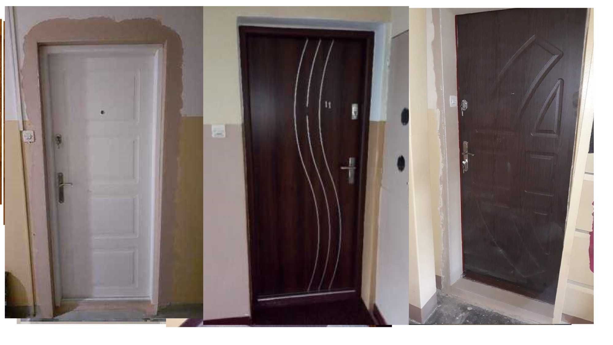 Drzwi do mieszkania wejściowe- zewnętrzne drewniane i metalowe