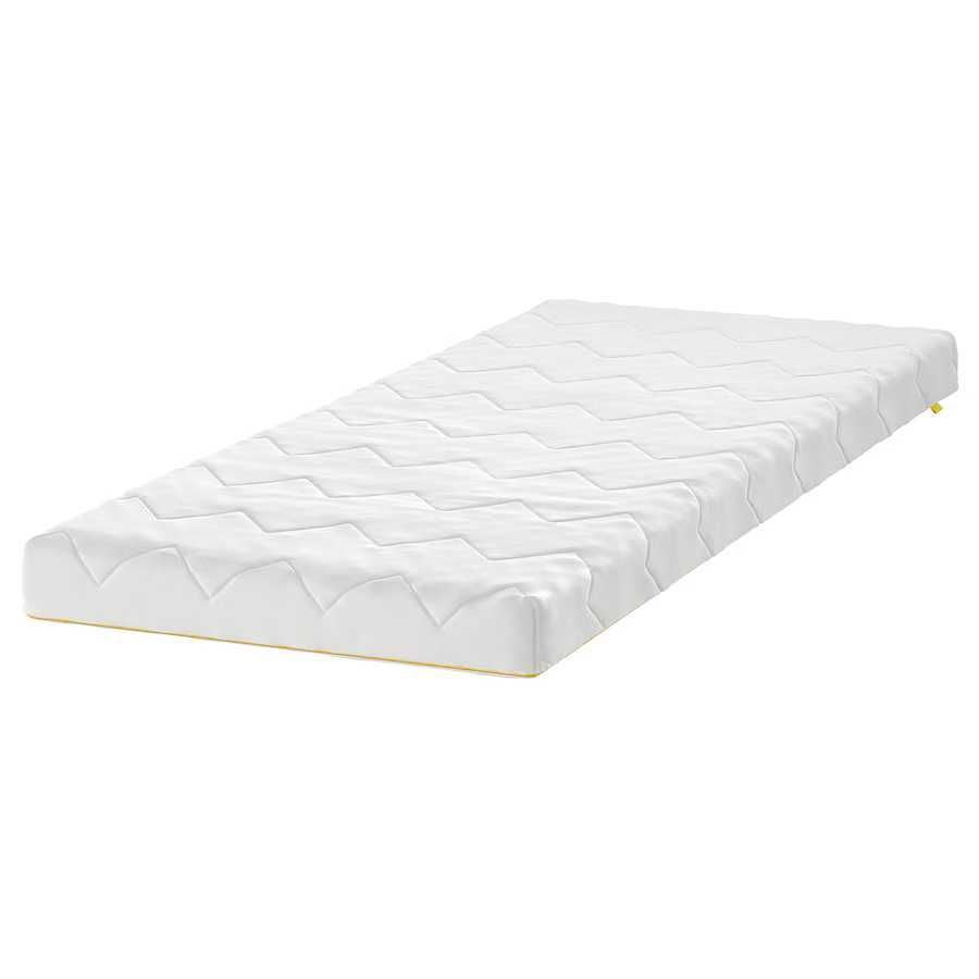 Cama criança c/estrado ripas, faia, 70x160 cm + Colchão de espuma