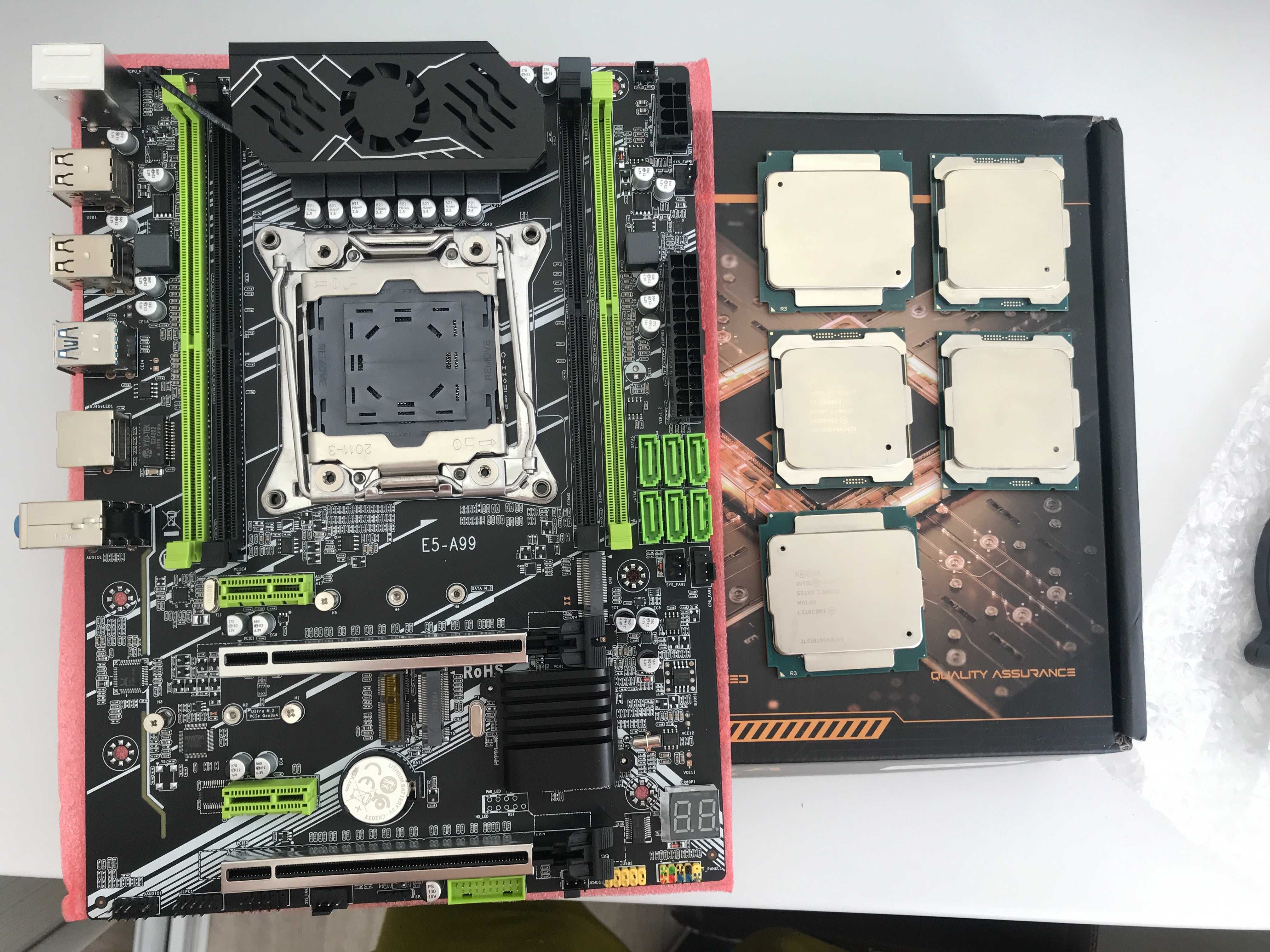 Материнська плата Qiyida X99 E5-A99, xeon 2680v4 / 2697v3 / 32gb