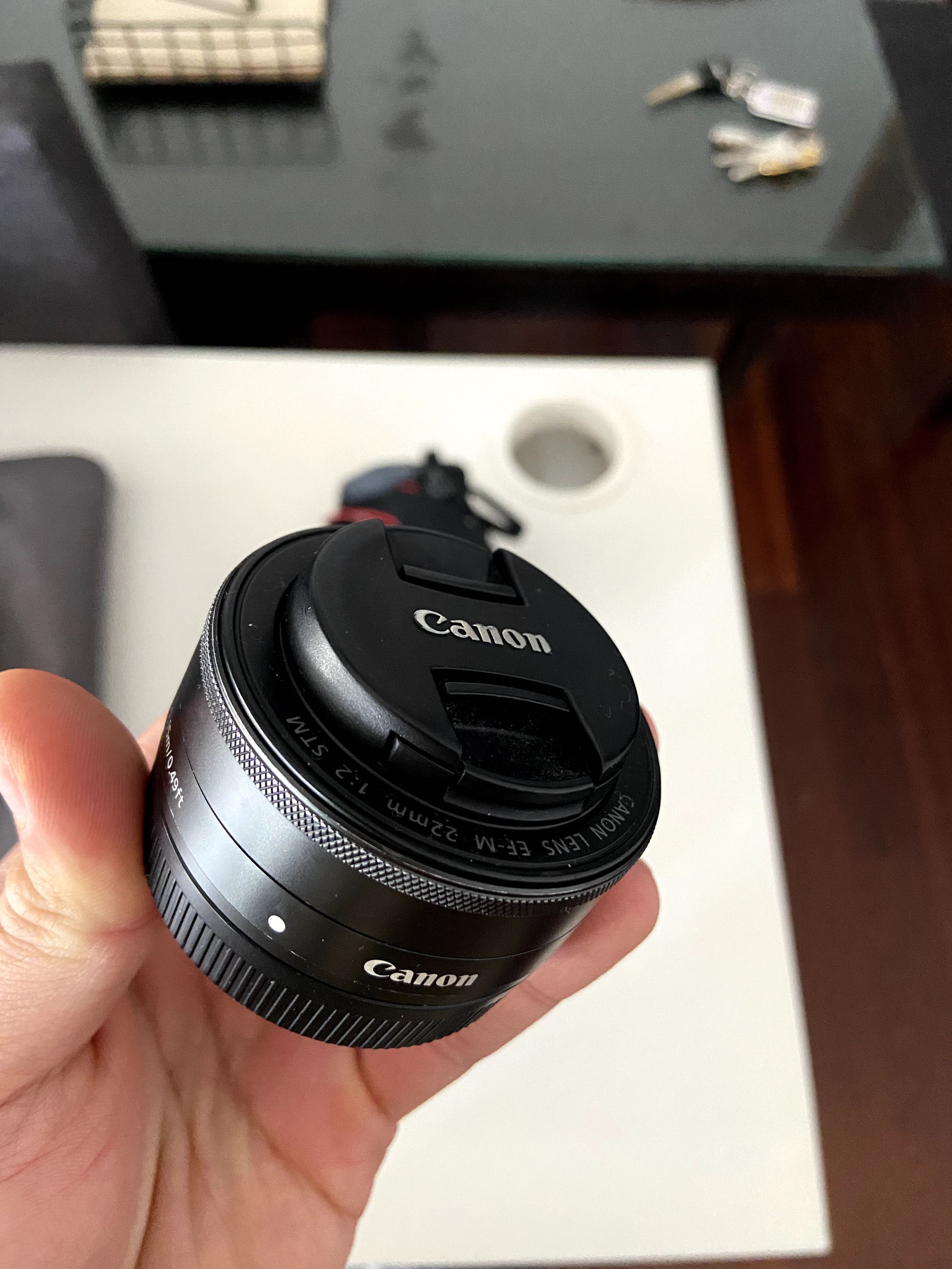 canon m50 mark II com objetivas