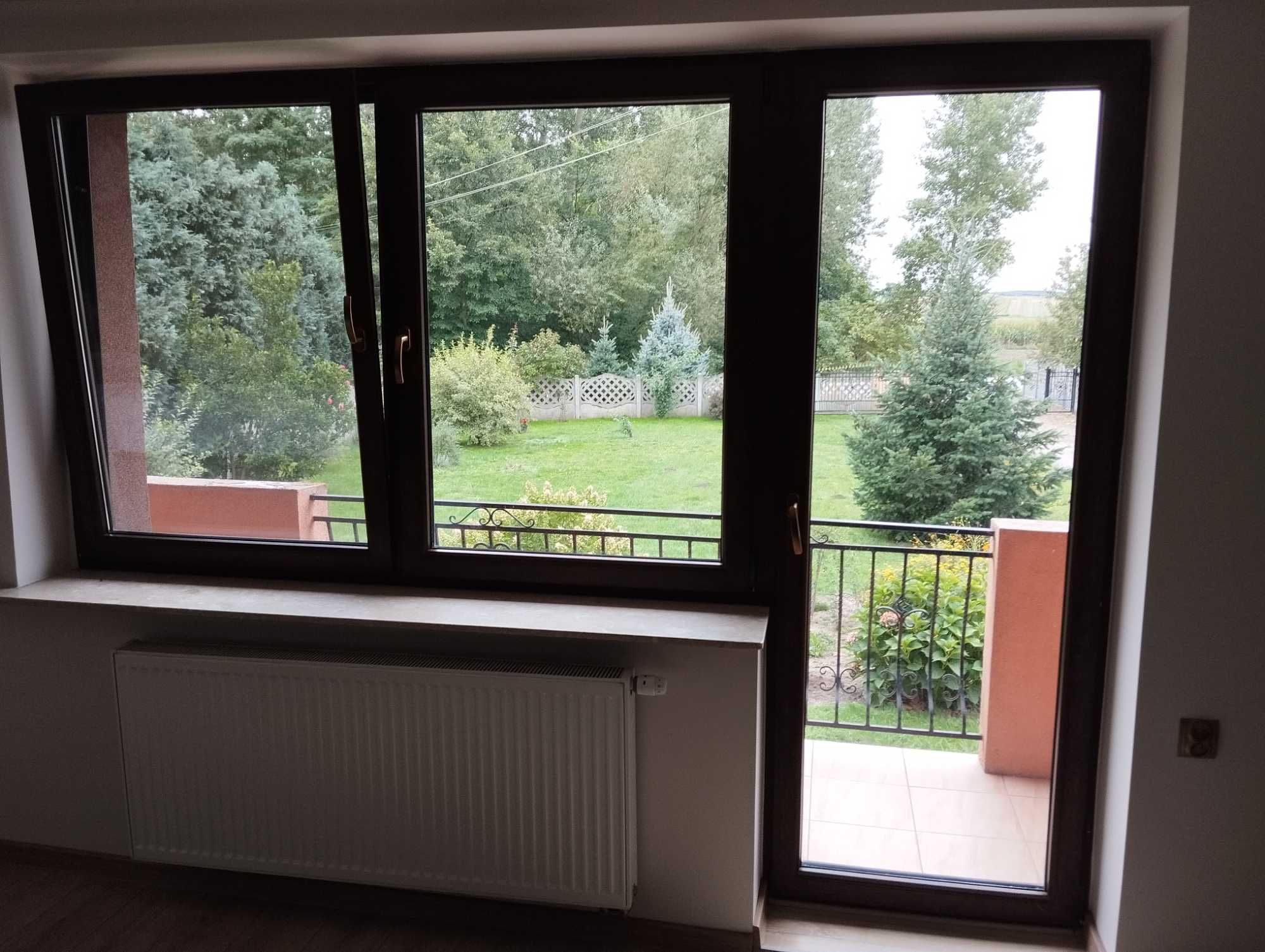 Okna PCV 2 stronny kolor 206x143cm