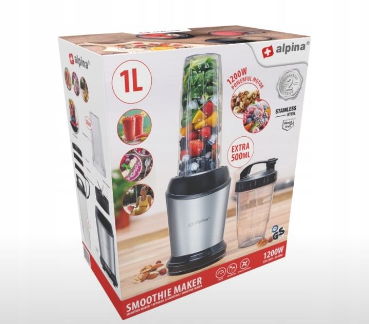 Blander do przygotowania smoothy/koktajli 1200W Alpina