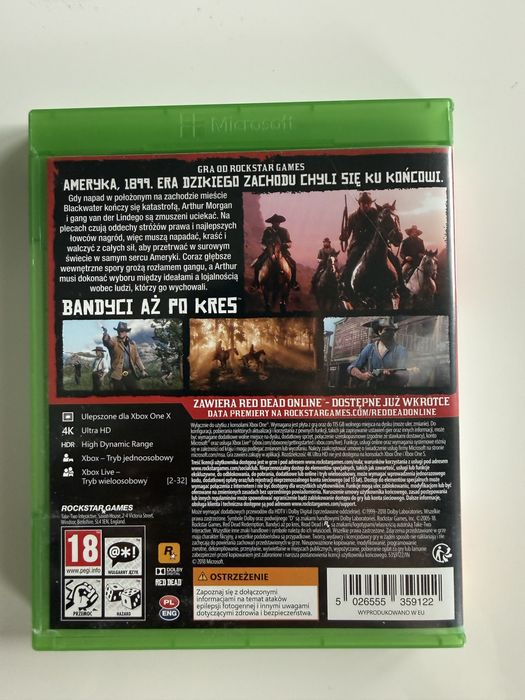 Red Dead Redemption 2 gra RDR2 Xbox One Series X plakat