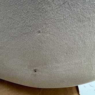 ZZ2024 - Krzesło do jadalni Adrano, welurowe, bezowe/złote nogi