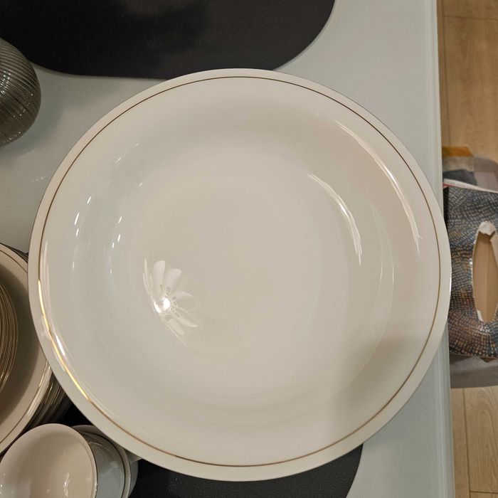 Zepter Pilon zestaw obiadowy + filiżanki+łyżeczki biały porcelana