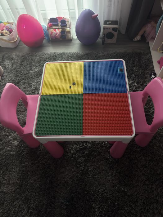 Столик лего дитячій для дівчинки
