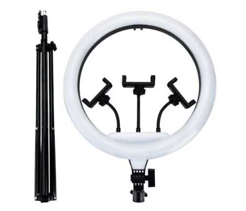 Lampa pierścieniowa makijaż led ring 24w statyw 220cm
