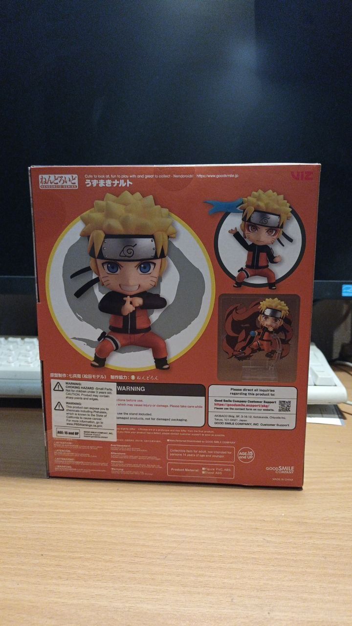 Оригінальна аніме фігурка Nendoroid Наруто Узумакі