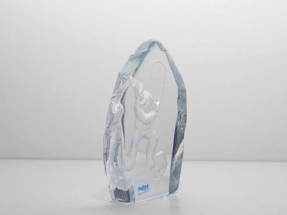 Peça decorativa em cristal - Pescador
