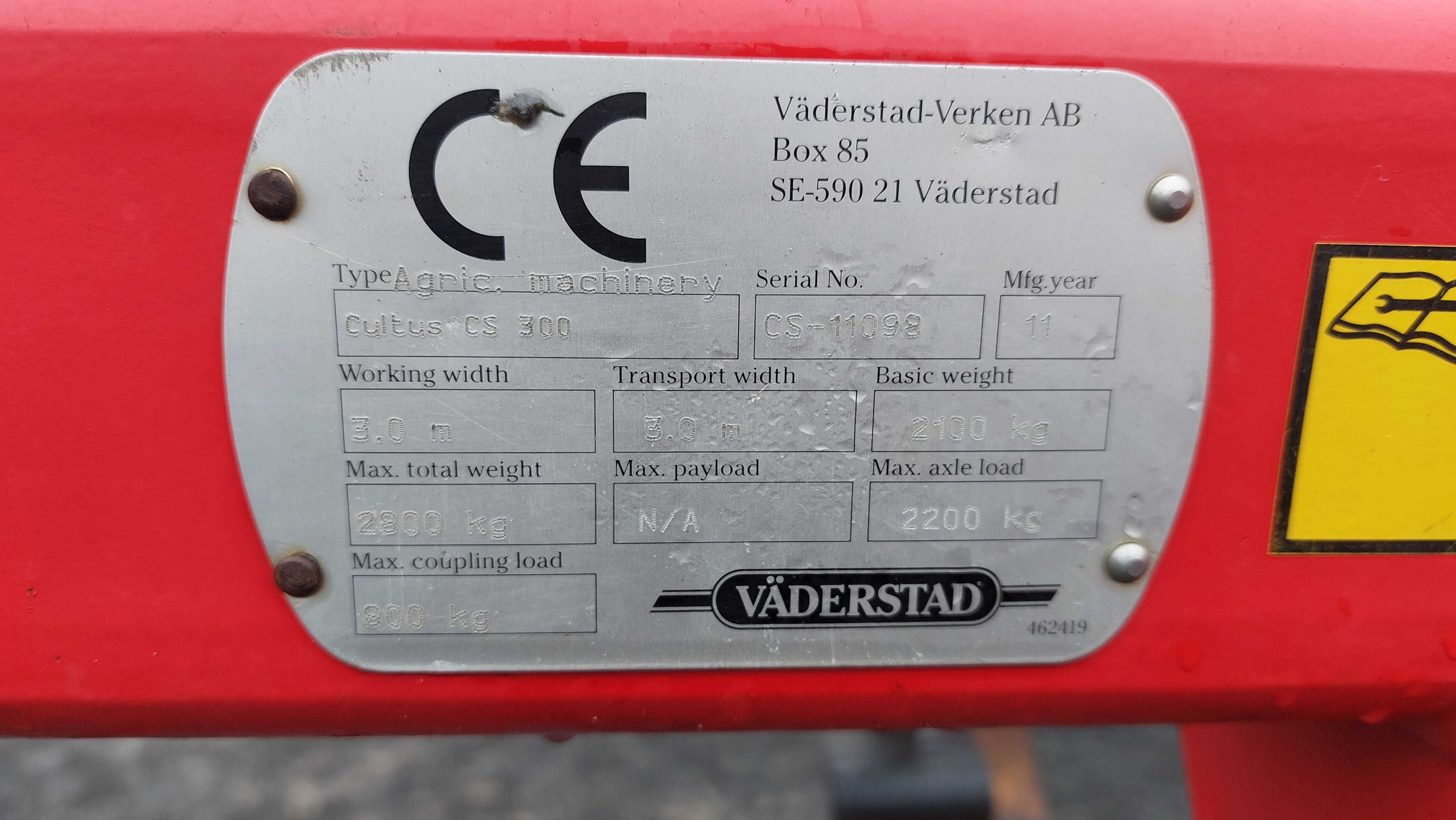 väderstad cultus 300