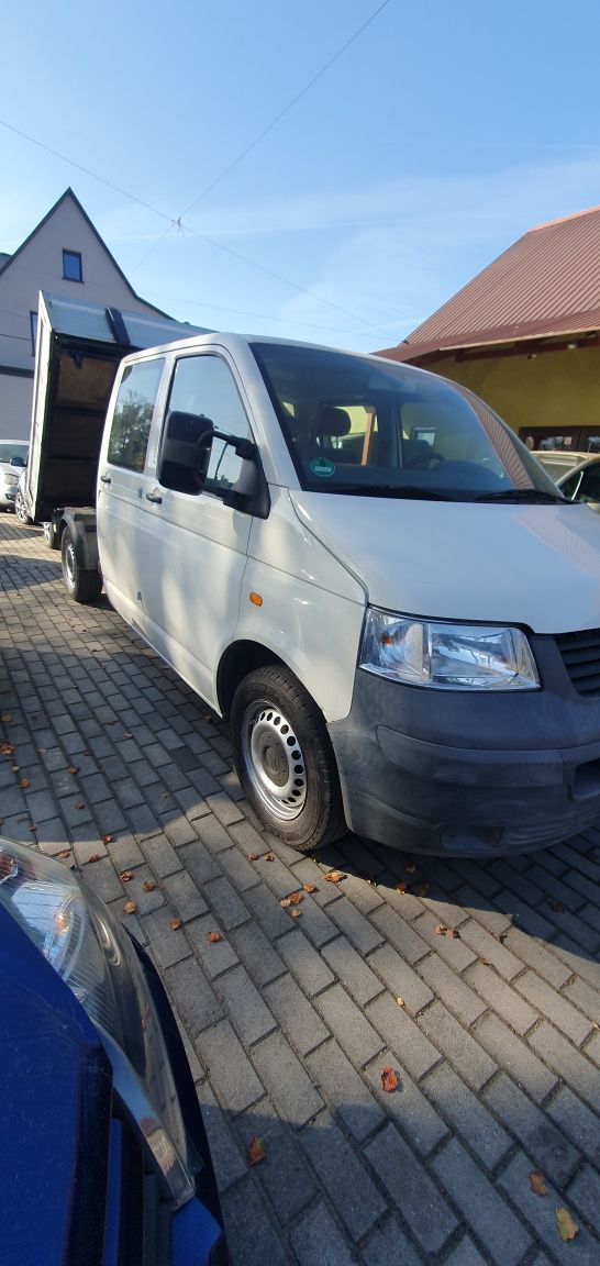 Transporter t5 doka 1.9tdi kiper 3 strony