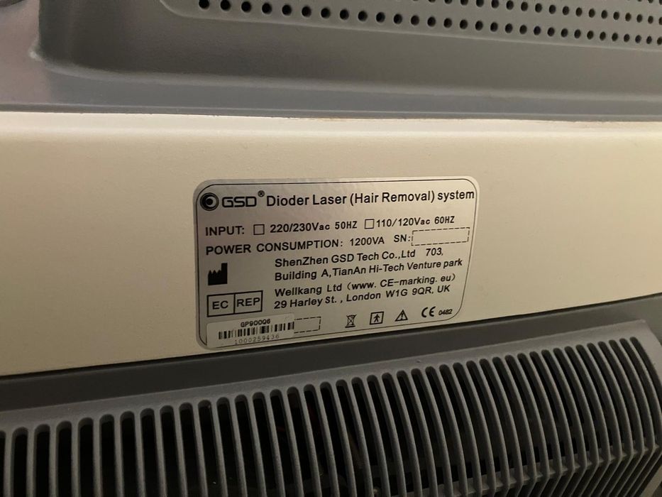 GSD Dioder laser (Hair remoção) system